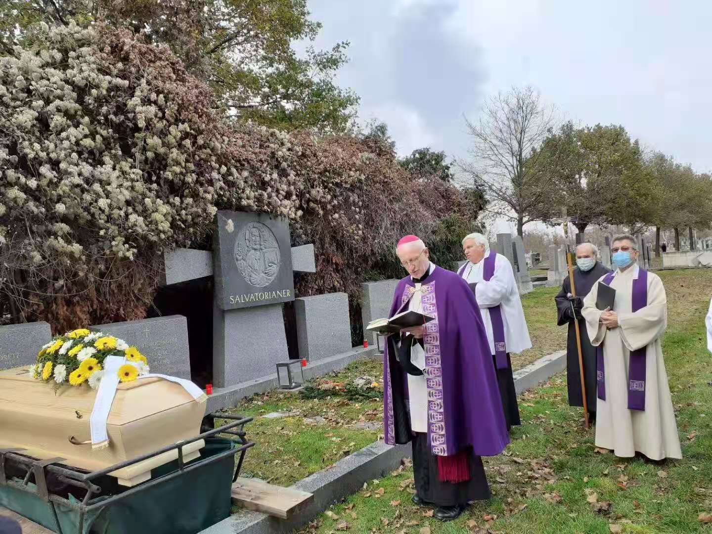 Begräbnis P. Andreas Mohr SDS, Zentralfriedhof Wien, 30.11.2020 / P. Andreas Pan