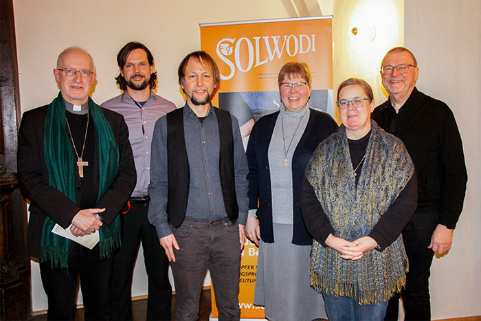 Weihbischof Franz Scharl, Philip Taucher, Manfred Buchner, Sr. Anna Mayrhofer, Sr. Patricia Erber und P. Josef Wonisch / Manu Nitsch 2020 Infoabend zum Internationalen Gebetstag gegen Menschenhandel 2020 am 7. Feb.