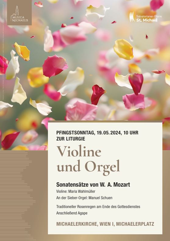 Pfingstsonntag: Mozart und Rosenregen