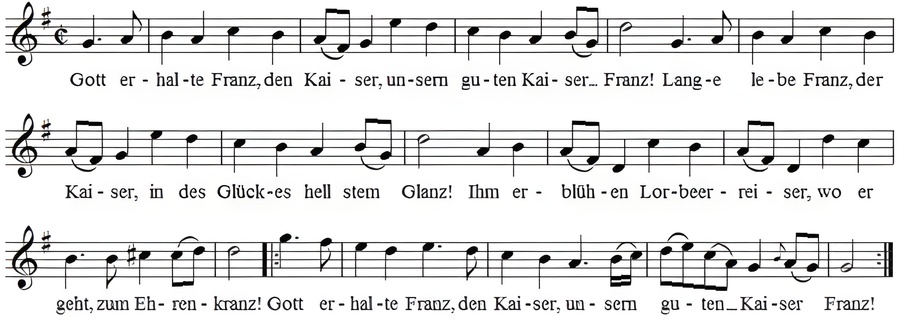 Die Kaiserhymne und das Einzugslied im Vergleich. / P. Peter van Meijl SDS Die Kaiserhymne und das Einzugslied im Vergleich.