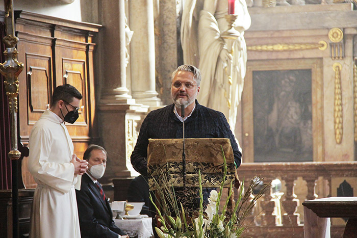 Austellung 800 Jahre Michaelerkirche am 3. Oktober 2021 / Manu Nitsch 2021 Austellung 800 Jahre Michaelerkirche am 3. Oktober 2021